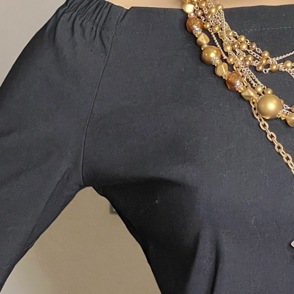 Zara Off-Shoulder Shift In Little Black Dress Season - Picture 7 of 8